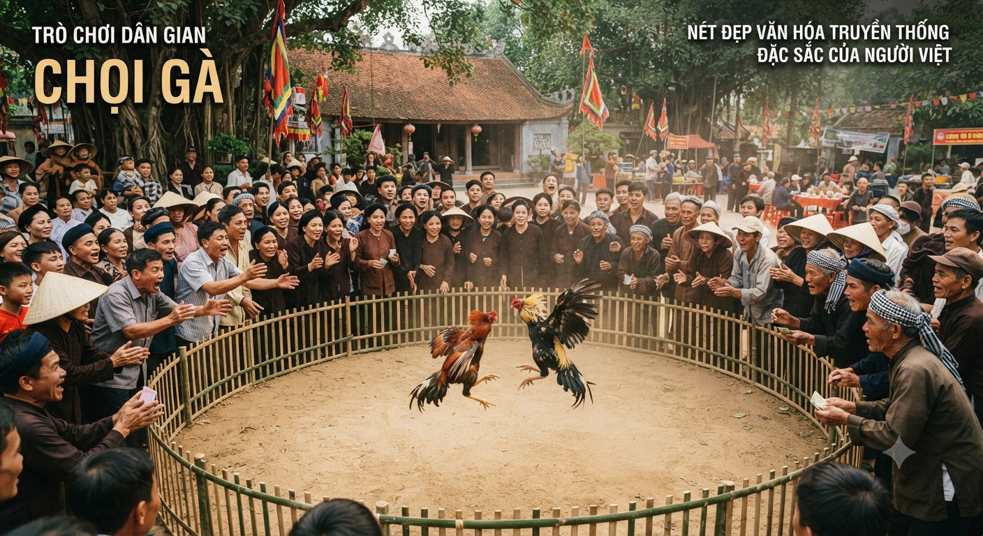trò chơi dân gian chọi gà